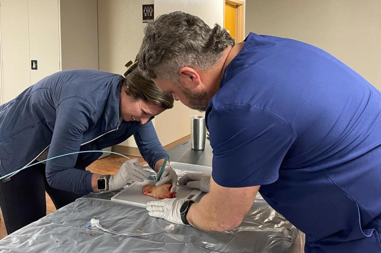 WAGNER HOSPITAL HOSTS HANDS-ON TRAUMA TRAINING