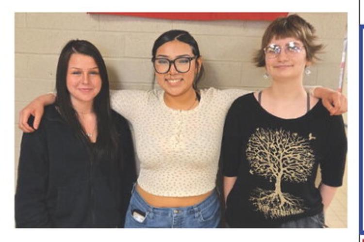 Pictured are, from left: Ali Myer, Romiah Heth, and Jennifer Feucht-Thooft. Congratulations, Romiah, Jennifer and Ali for being selected for Girls State. We are excited to see what you learn from your experience and know that you will represent Wagner wel