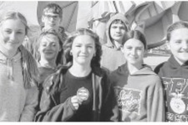 Pictured are, back row from left: Luke Dangel and Steven Nielsen; front from left: Marin Bultje, Emery Bultje, Madeline Derry, Callie Bergin, and Taylor Brooks. Courtesy Photo