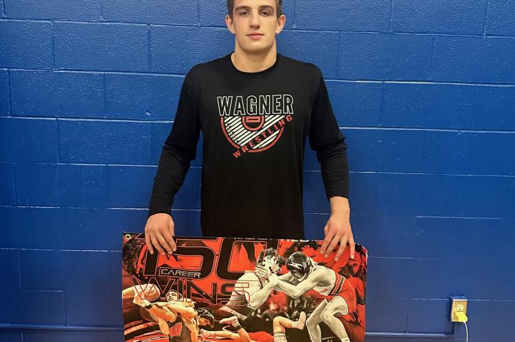 Gannon Knebel celebrates 150th win
