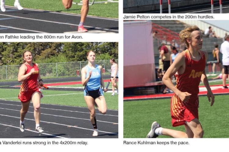 Lila Vanderlei runs strong in the 4x200m relay.