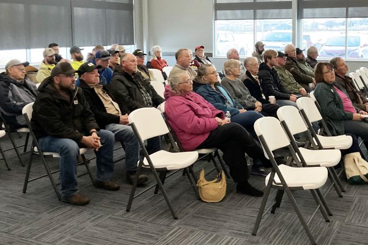 Members attended an informative meeting held at Charles MMix Electric in Lake Andes.