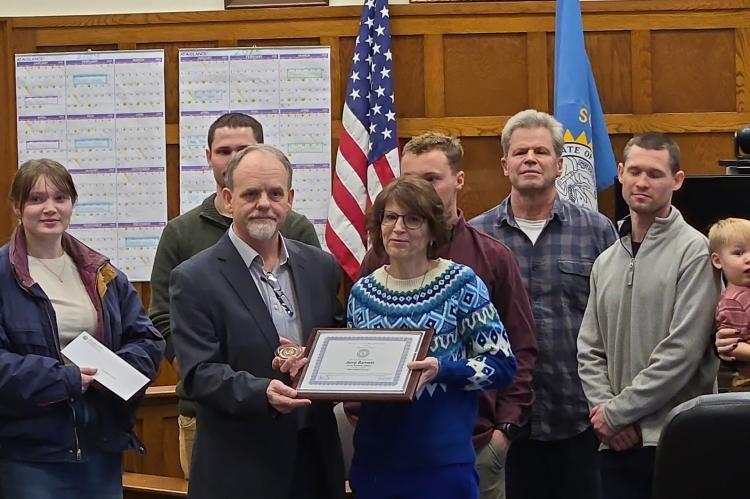 CEREMONY HELD TO HONOR LATE CHARLES MIX COUNTY PROBATION OFFICER, JERRY BARNETT