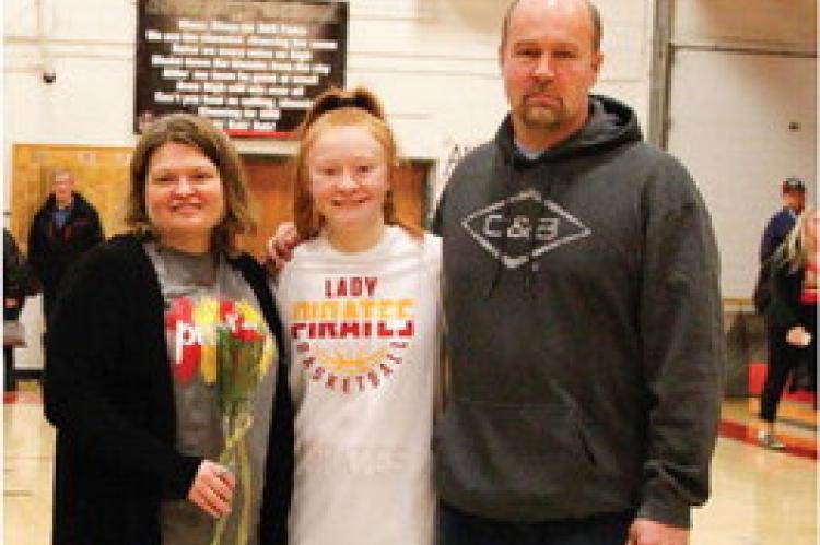 AVON SENIOR GIRLS BASKETBALL PLAYERS RECOGNIZED