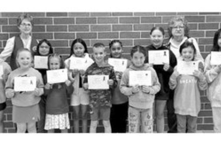 Pictured are the winners of the Wagner American Legion Auxiliary's Poppy poster contest. Not pictured: Vinny Sully.