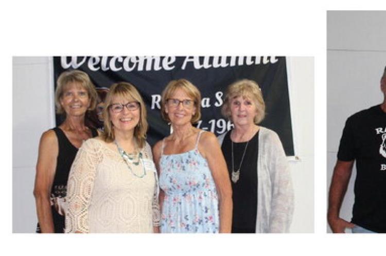 Classes of 1975, 1977 and 1978 Nancy Morrow, Jan (Schmidt) Schiferl, Pam (Morrow) Groen, Jean Barkley.