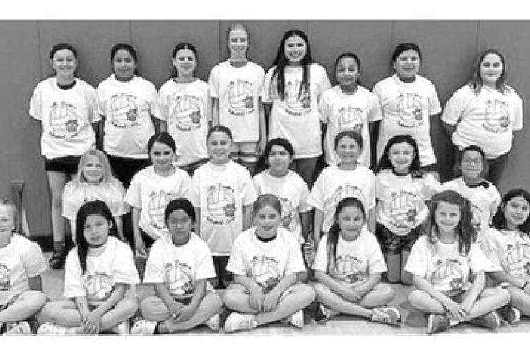 Wagner volleyball hosted their Little Raider Volleyball Camp on April 29th, 30th, and May 1st. These young ladies came and worked hard and learned about the sport of volleyball. Courtesy Photo.