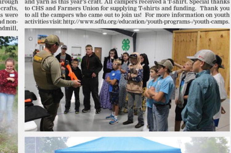 BON HOMME COUNTY FARMERS UNION DAY CAMP HELD