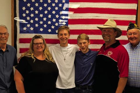 A.J. KOTAB REPRESENTS WAGNER AT SOUTH DAKOTA BOYS STATE