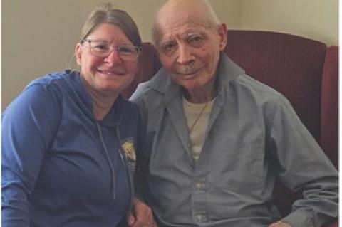 Granddaughter Tina Talsma with Steve Podzimek. Courtesy Photos