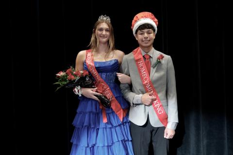 Avery Medicine Bear was crowned Homecoming King, while Ravyn Medricky was crowned Homecoming Queen.