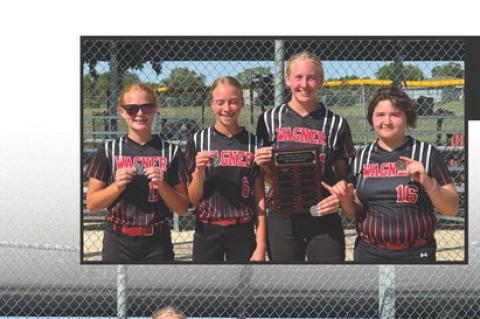 Senio r players, pictured from left, are: Jaylee Kafka, Audrey Gabel , Aaliyah Youngstrom, and Ava Turner.