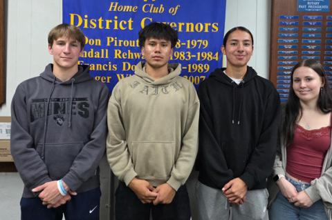 Pictured, from left, are: Beau Otte, Carlos Galindo, Leon Fields, and Jessica Barnett.