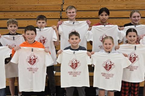 Pictured are, back row from left: Windsor Soukup, Cooper Kuhlman, Ethan Gabel, Mary Virginia Ashes, and Clarah Soukup;front row: Logan Blaha, Dawson Peters, Karson Kuhlman, Willow Soukup, Rachel Holzbauer, and Audrey Gabel; Not pictured: Jacob Holzbauer