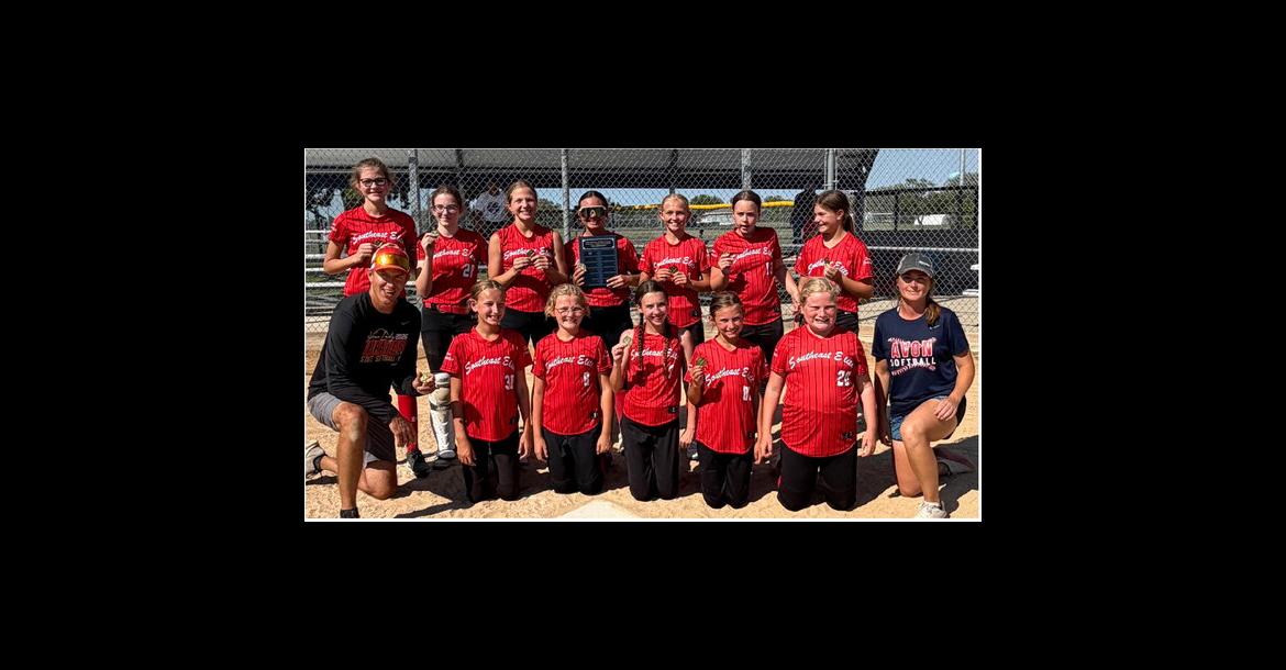 Team members are, back row from left: Haley Brandt, Shaleigh Grant,Stella Ratzlaff, Johanna Namminga, Emersyn Haenfler, Keira Fathke, and Macy Haynes; front row: Mathew Haynes (Coach), Addison Fathke, Haven Haenfler, Marina Lee, Spencer Dykstra, Kyzleigh Metzger, and Laura Haynes (Coach). Courtesy Photo