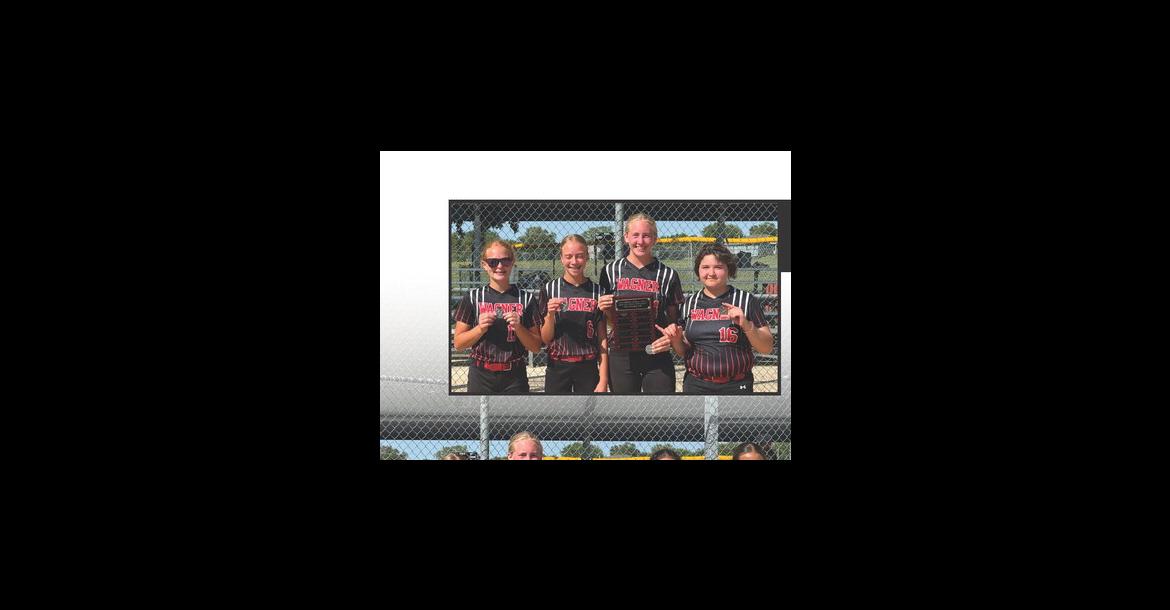 Senio r players, pictured from left, are: Jaylee Kafka, Audrey Gabel , Aaliyah Youngstrom, and Ava Turner.