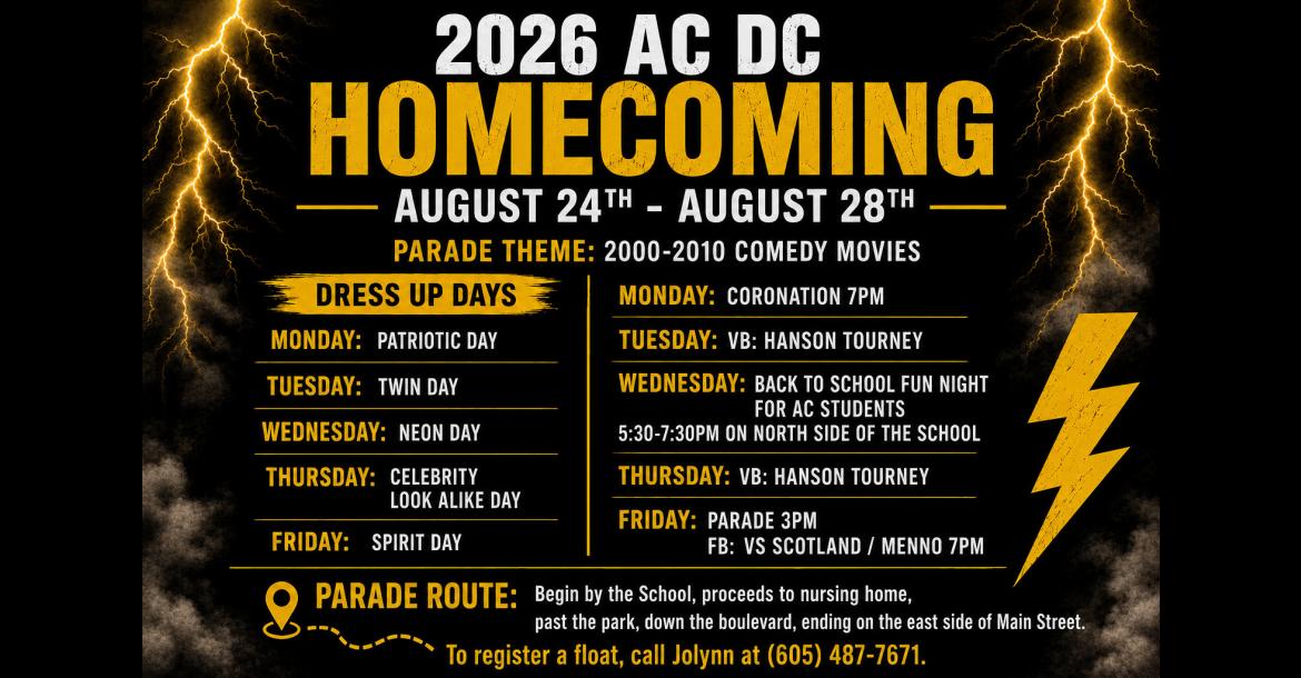AC/DC GEARS UP FOR HOMECOMING WEEK