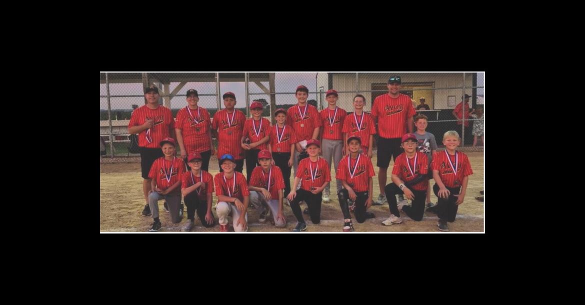 AVON 12U BASEBALL TEAM END SEASON LEAGUE RUNNER-UP
