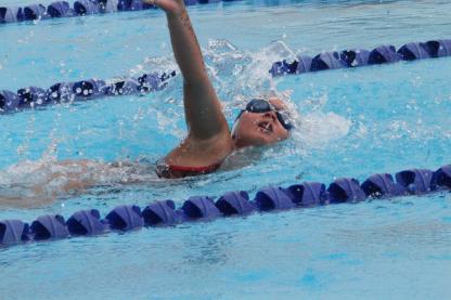 WAVES MAKE A SPLASH AT HOME MEET