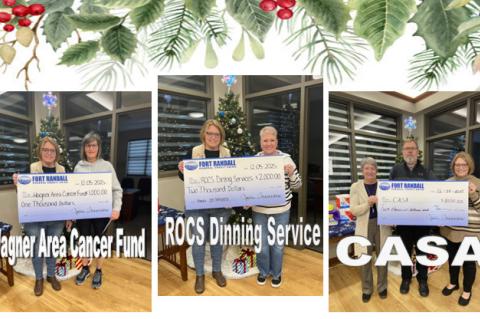FORT RANDALL FCU SPREADS HOLIDAY CHEER WITH DONATIONS TO LOCAL ORGANIZATIONS