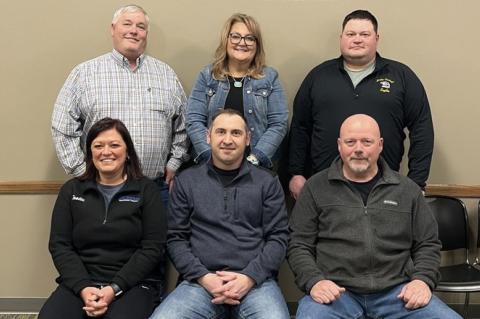 Pictured in the back row, from left, are President Michael Dangel, Vice President Debbra Houseman and William Bennett. In the front row, from left, are Tootie Loeffler, Josh Kaczor and Kelly Tschumper. Not pictured is Nicole Gray.