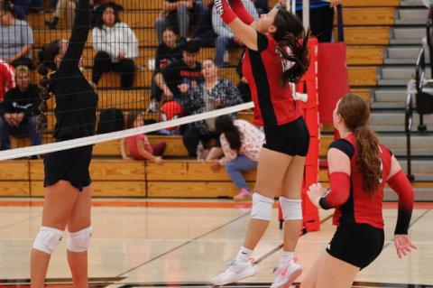 LADY RAIDERS STRIKE DOWN THUNDER