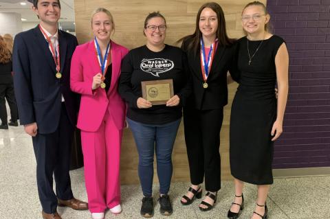 Pictured, from left: Matthew Kokesh, Braelyn Jones, Megan Fischer, Portlyn Jones, and Taya Stone. Courtesy Photo