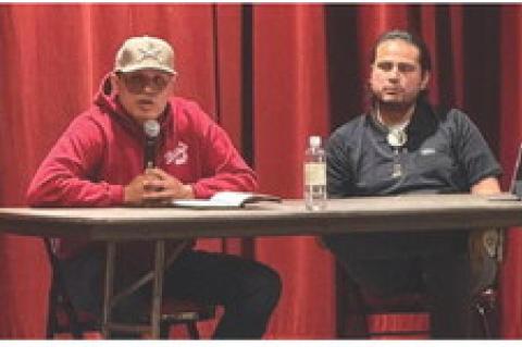 Derrick Marks and Nick Dion spoke with students about success. Courtesy Photos.