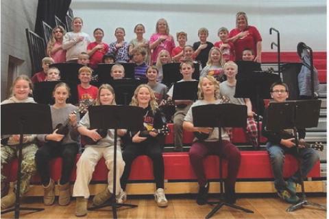 Avon Elementary third and fourth graders took the spotlight Thursday night as they performed the National Anthem during the Pirates’ double-header. Under the direction of Mrs. Autumn Schultz, the students did a wonderful job and made their school proud.