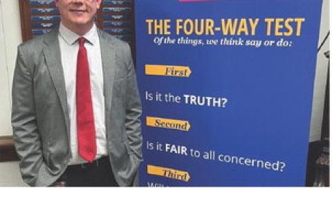 Program of the day was Matt Yost, Superintendent of Wagner Community School. Courtesy Photo