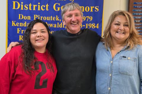 Pictured are, from left: Rosezena Zephier, Jeff Doom, and Deb Houseman