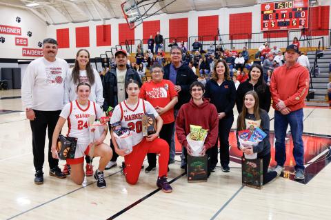 SENIORS HONORED DURING FINAL CONFERENCE GAME OF THE SEASON