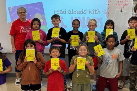 WAGNER LEGION AUXILIARY DONATES DICTIONARIES