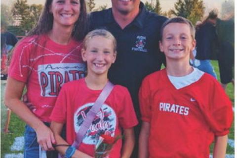 LINDSEY FATHKE, HONORARY REFEREE FOR AVON INVITATIONAL