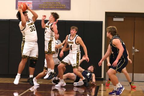 Ty Archambeau with a rebound.