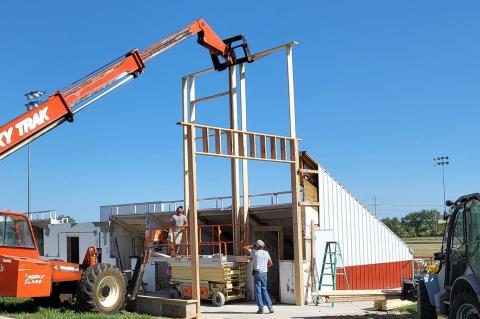 THE SCHULTZ CREW MAKE HUGE PROGRESS ON DAMAGE REPAIR FROM MAY DERECHO