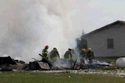HOME EXPLOSION LEAVES 2 DEAD