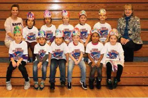 Top readers in Mrs  . Petry’s Class were: 1st - Grayson, 2nd - Nelson and 3rd - Kinley  . Total books read for the class was 8,391  .