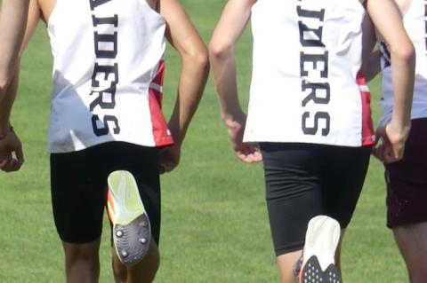 Braelyn Jones Grady Bartunek and Cooper Slaba starting their race.