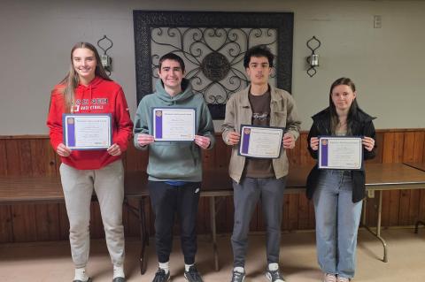 Ashlyn Koupal, Matthew Kokes, Jesse Zephier, and Jessica Barnett. Not pictured: Ravyn Medricky