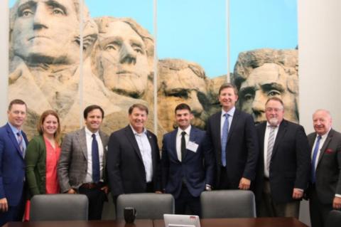 SOUTH DAKOTA AMERICAN SOYBEAN ASSOCIATION BOARD MET WITH SENATORS