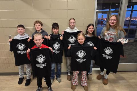 Winners, pictured back row, from left, were: Dawson Peters, Windsor Soukup, Logan Blaha, Audrey Gabel, Rachel Holzbauer, and Clarah Soukup; front row, from left: Garret DeBay and Willow Soukup. Not Pictured: Shaymiah Brother of All. Courtesy Photo