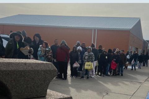 TEAM BUCHE CARES HOSTS COMMUNITY FOOD GIVEAWAY