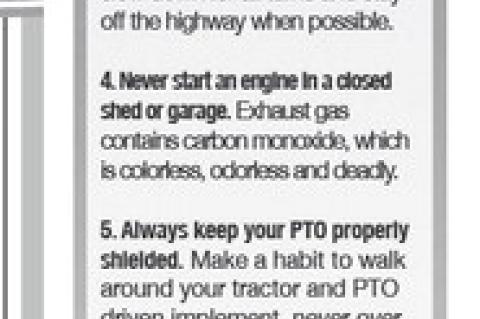 Six Tractor Safety Tips