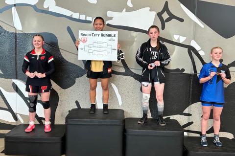 Izzy Myer placed 3rd in her weight bracket.