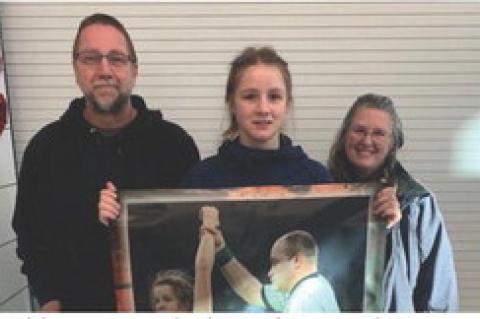 Britney with her parents, David and Joy Rueb. Courtesy Photo
