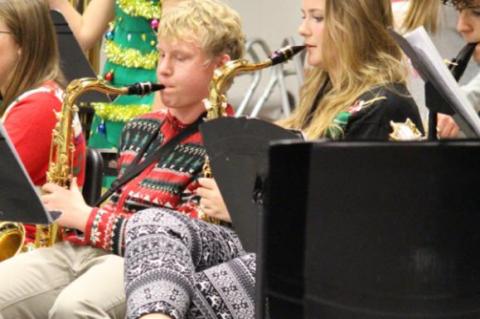 INSTRUMENTAL STUDENTS PERFORM IN CHRISTMAS CONCERT