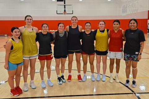 Returning Letterwinners are, from left: Brooklin Nielsen, Ravyn Medricky, Braxton Nedved, Lydia Yost, Ashlyn Koupal, Hayden Fischer, Hannah Holzbauer, Mateya Bruguier and Genesis Patterson.