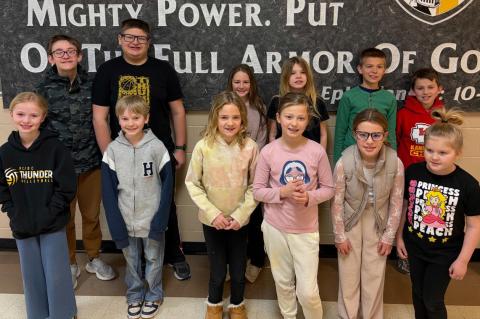 DAKOTA CHRISTIAN STUDENTS ADVANCE TO COMPETE AT MISSOURI VALLEY SPELLING BEE