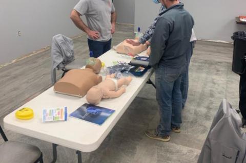 22 FIREMEN RE-CERTIFIED IN CPR